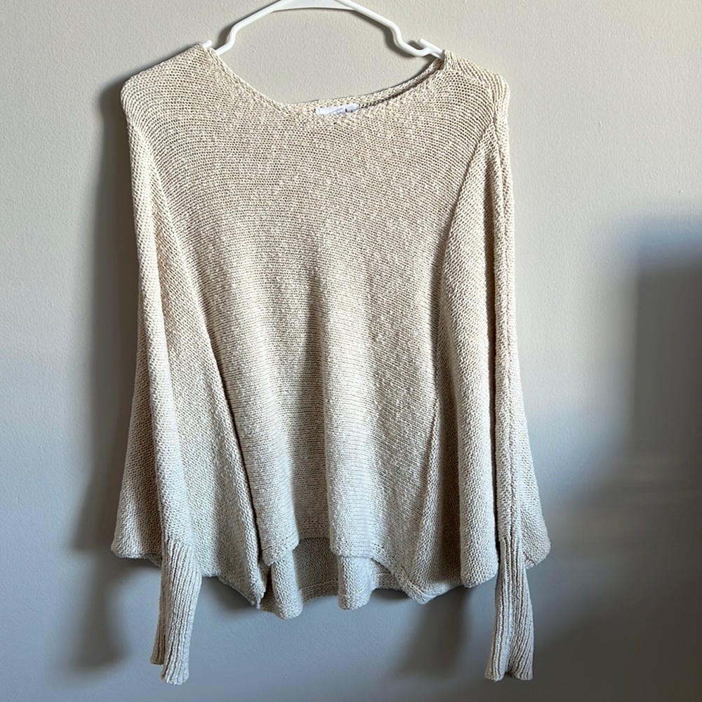 Oversized cream sweater